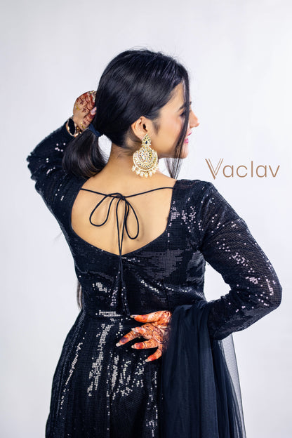Elegant Black Anarkali