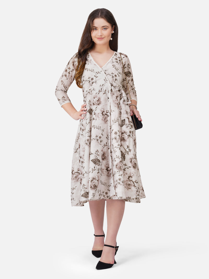 Women’s Off-White &amp; Black Angarkha Style Kurta