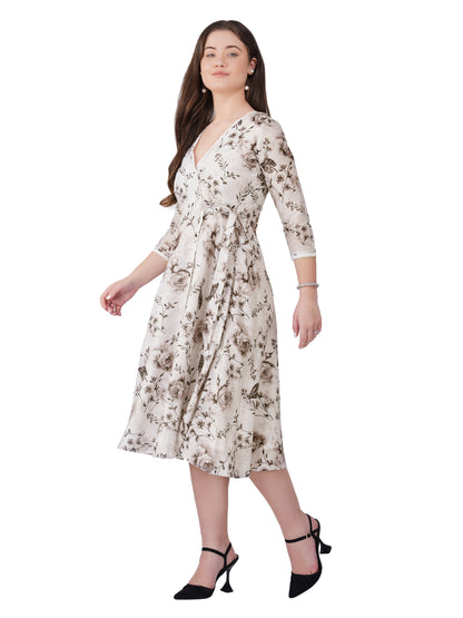 Women’s Off-White &amp; Black Angarkha Style Kurta