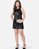 Vaclav Women’s Black Georgette Bodycon Dress