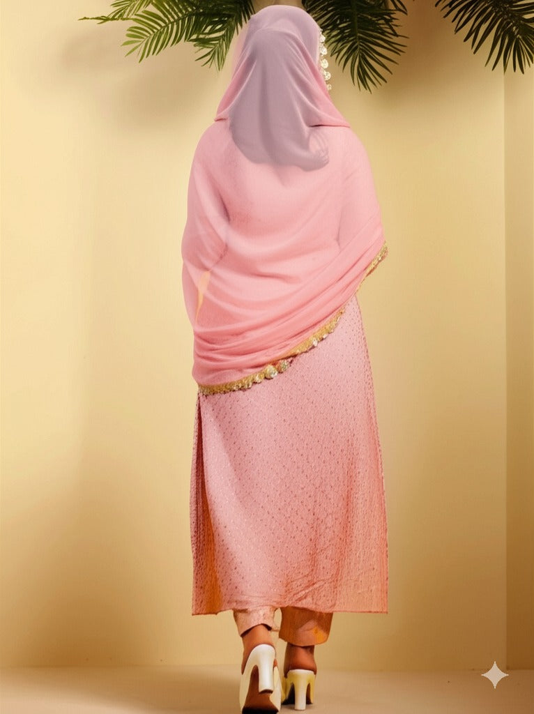 A Line kurta with Paint & Dupatta