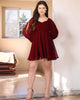 Vaclav Women’s Red Indo-Western Short Dress