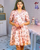 Peachy Chic Chinon Short Dress - Elegant Women's Cocktail Dress, Perfect for Parties & Weddings