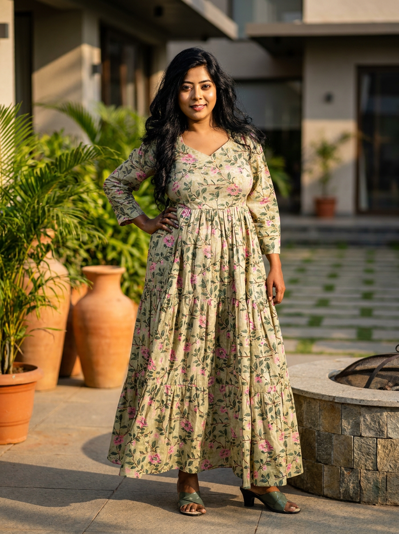 Blissful Harmony Cotton One-Piece
